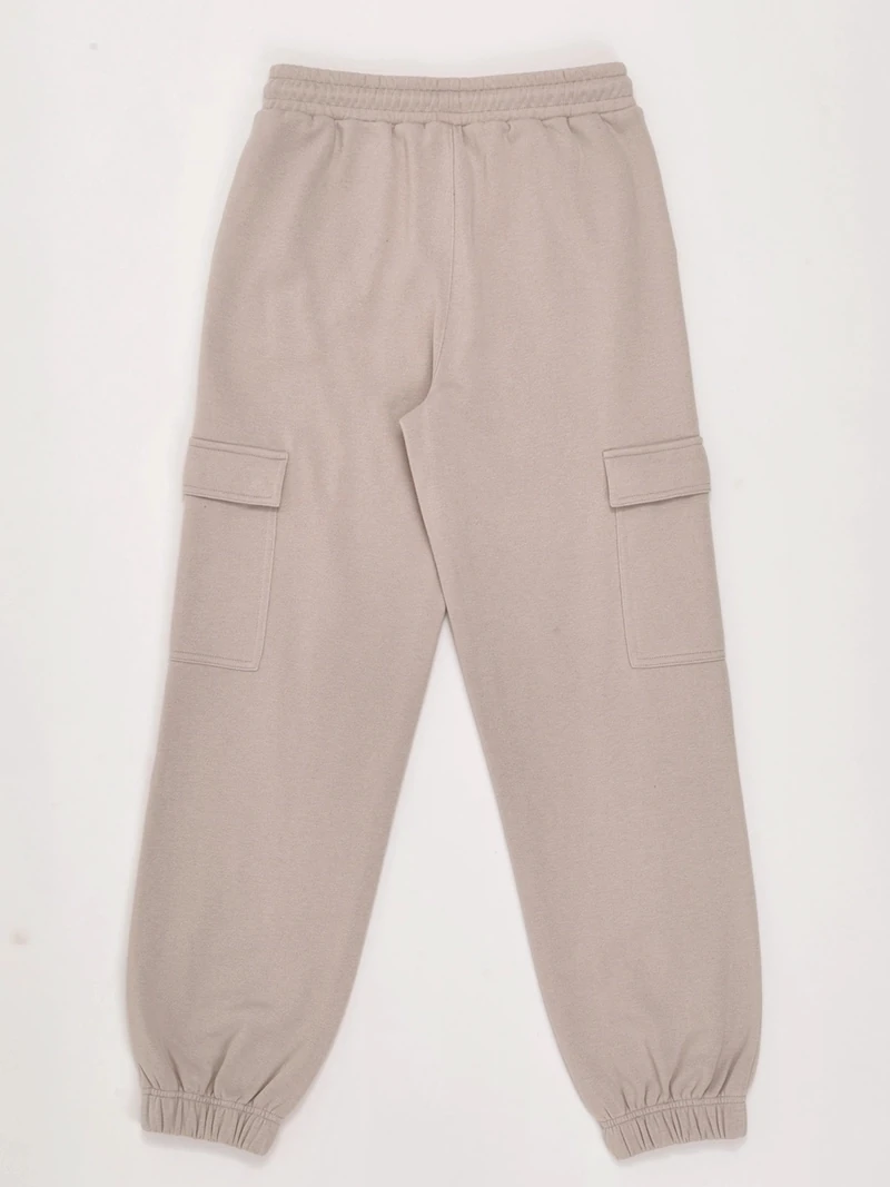 PANTALÓN BUZO NIÑA INDEX CARGO FRANELA - 4