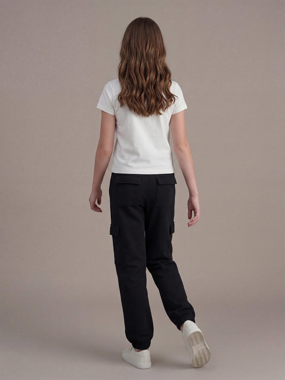 PANTALÓN BUZO NIÑA INDEX CARGO FRANELA - 2