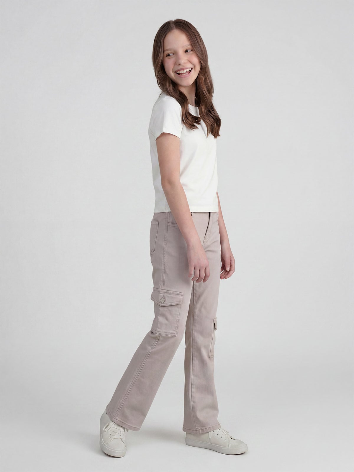 PANTALON CARGO FLARE NIÑA INDEX - 1