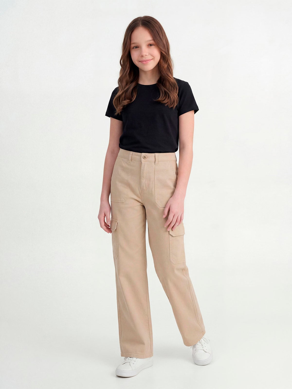 PANTALÓN ALGODÓN CARGO NIÑA INDEX - 1
