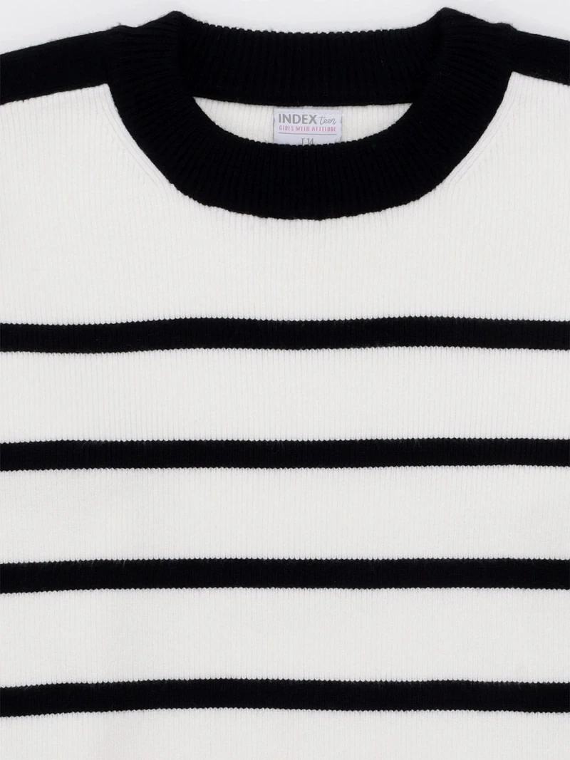 CHOMPA TEJIDA CONTRAST SWEATER NIÑA INDEX - 5