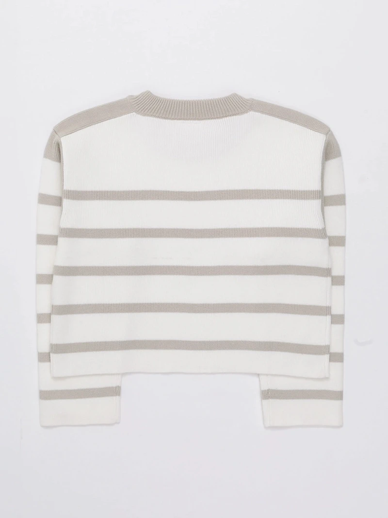 CHOMPA TEJIDA CONTRAST SWEATER NIÑA INDEX - 4