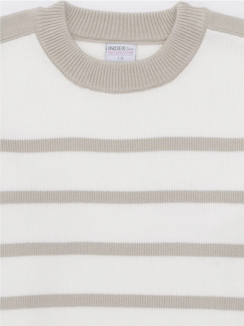 CHOMPA TEJIDA CONTRAST SWEATER NIÑA INDEX - 5
