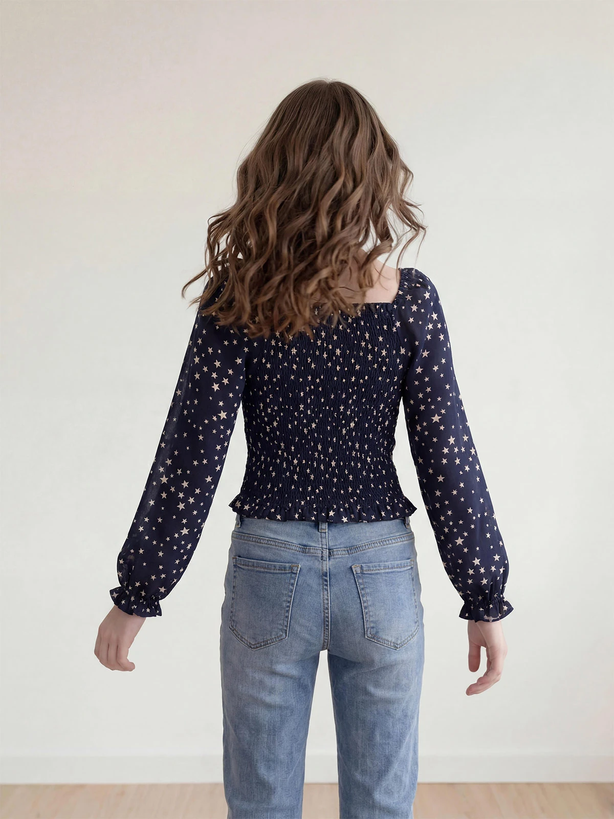 BLUSA BRILLO MANGA LARGA NIÑA INDEX - 2