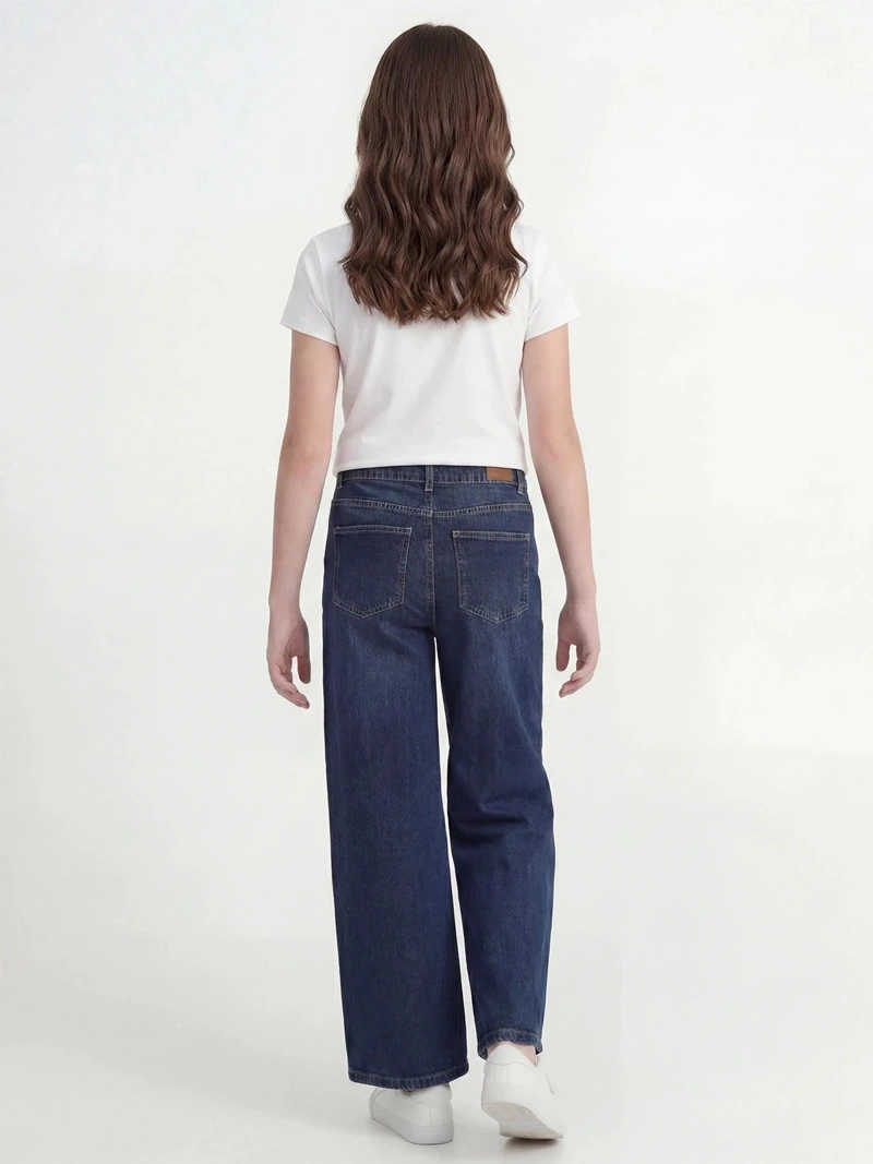 JEANS ALGODÓN WIDE LEG NIÑA INDEX - 2