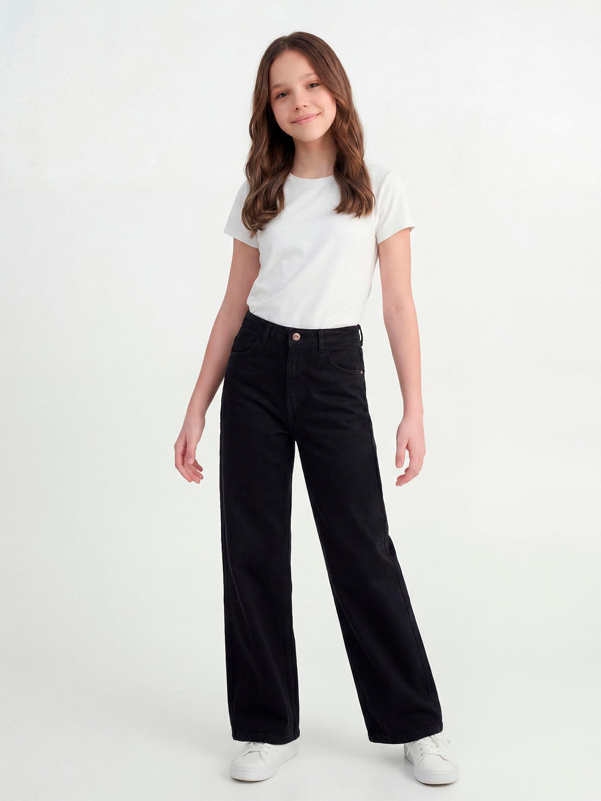 JEANS ALGODÓN WIDE LEG NIÑA INDEX - 1