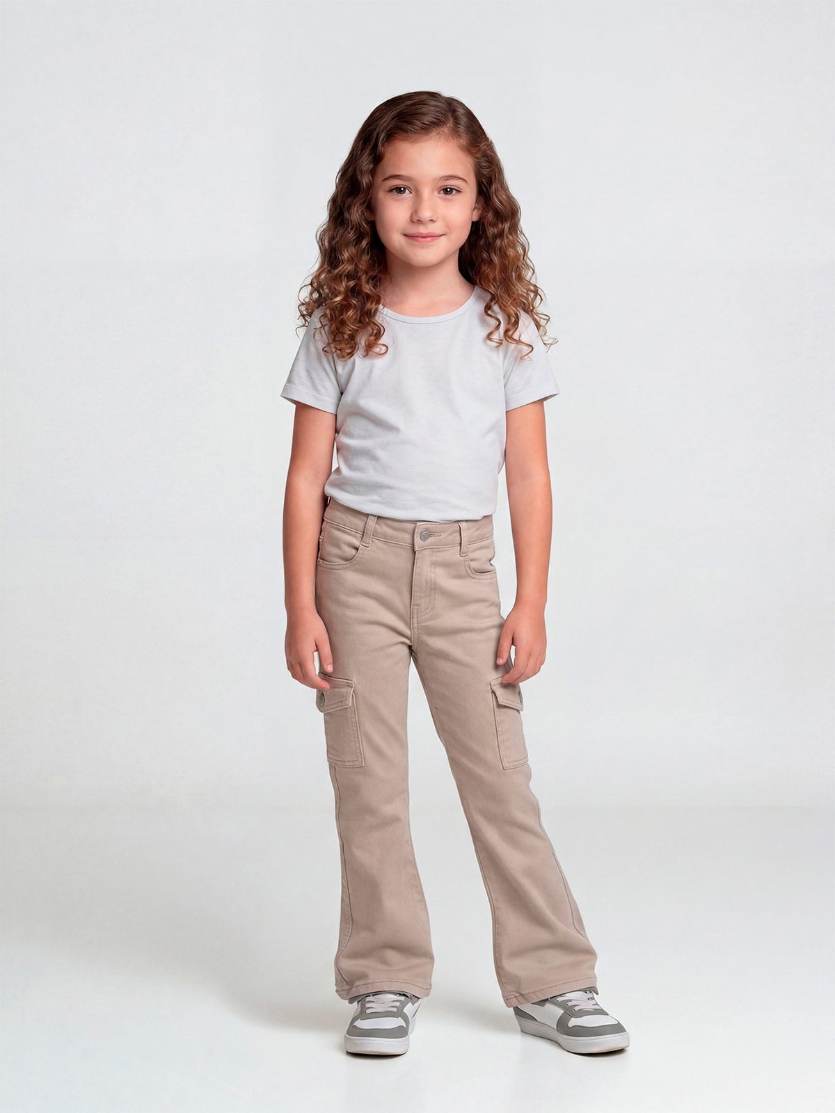 PANTALÓN ALGODÓN NIÑA HARVEST CARGO FLARE - 1