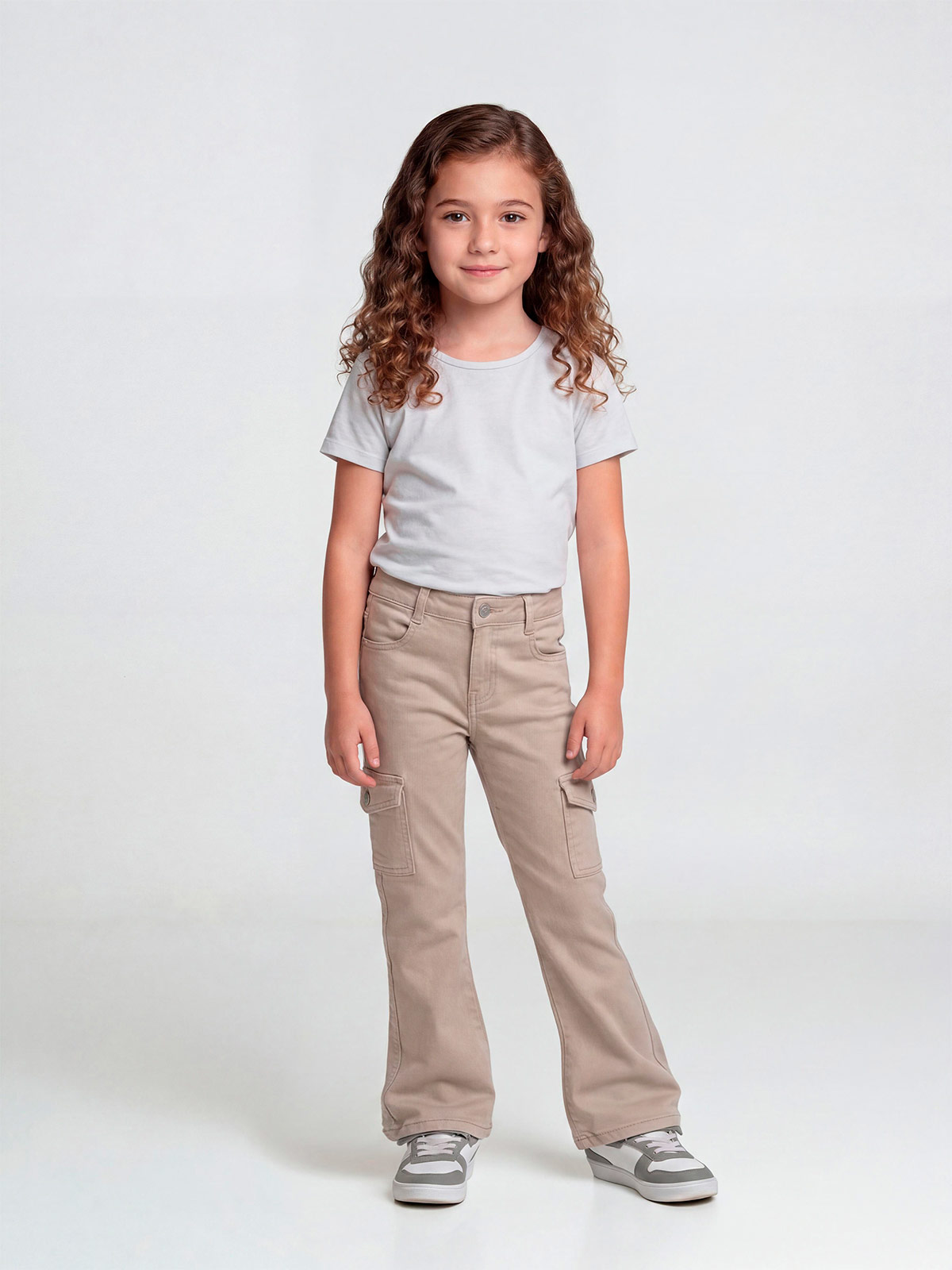 PANTALÓN ALGODÓN NIÑA HARVEST CARGO FLARE - 1