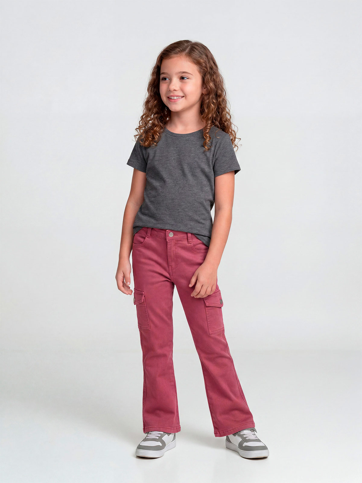 PANTALÓN ALGODÓN NIÑA HARVEST CARGO FLARE - 1