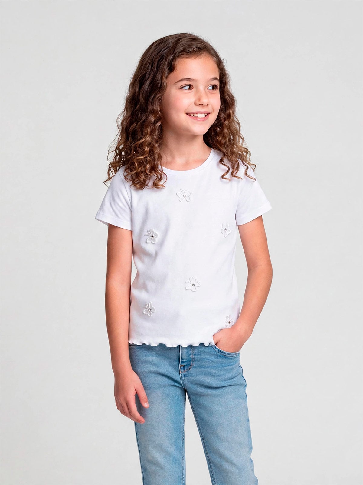 POLO MANGA CORTA ALGODÓN NIÑA HARVEST PERLITAS - 1