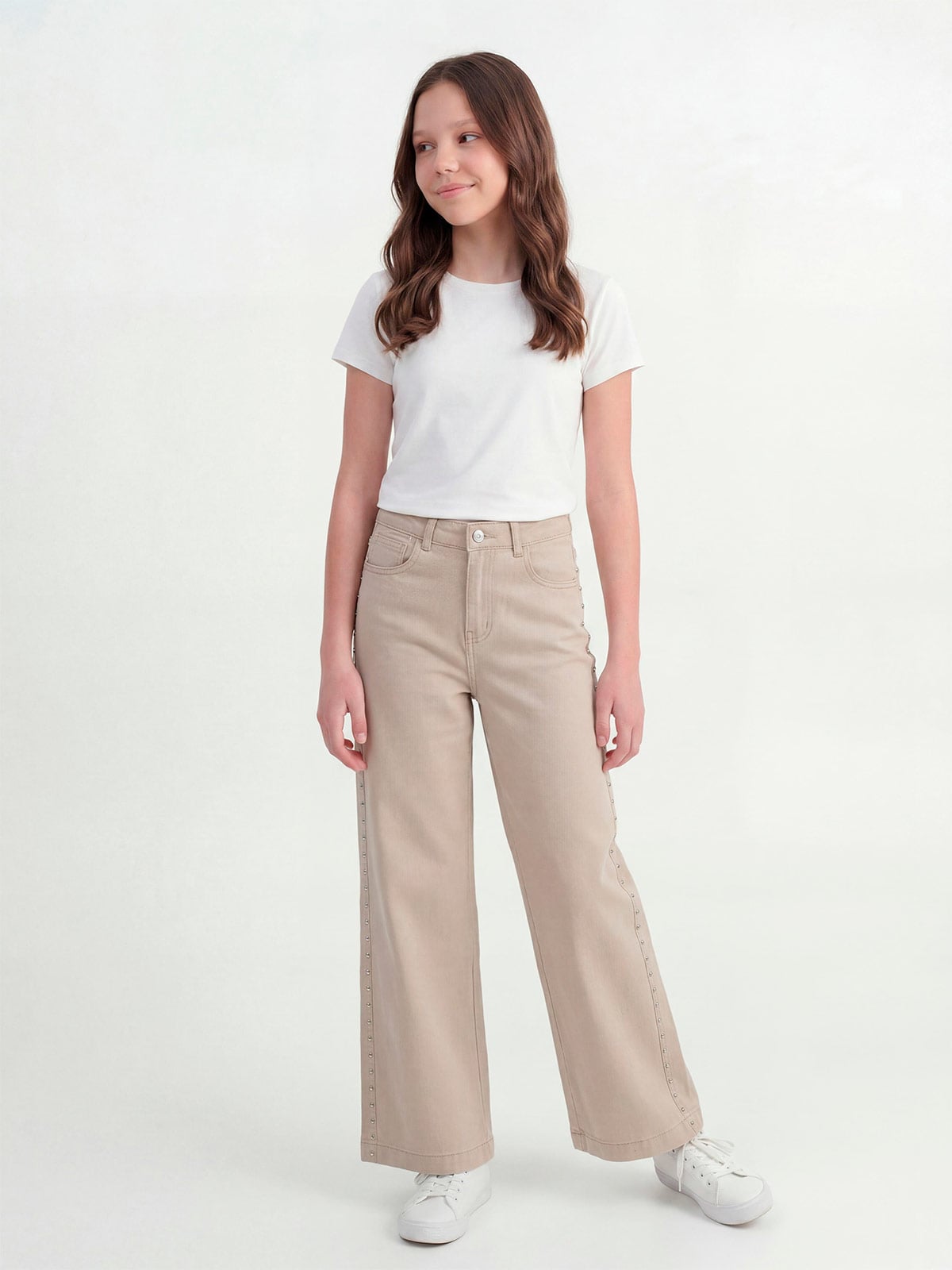 PANTALÓN ALGODÓN WIDE NIÑA INDEX - 1