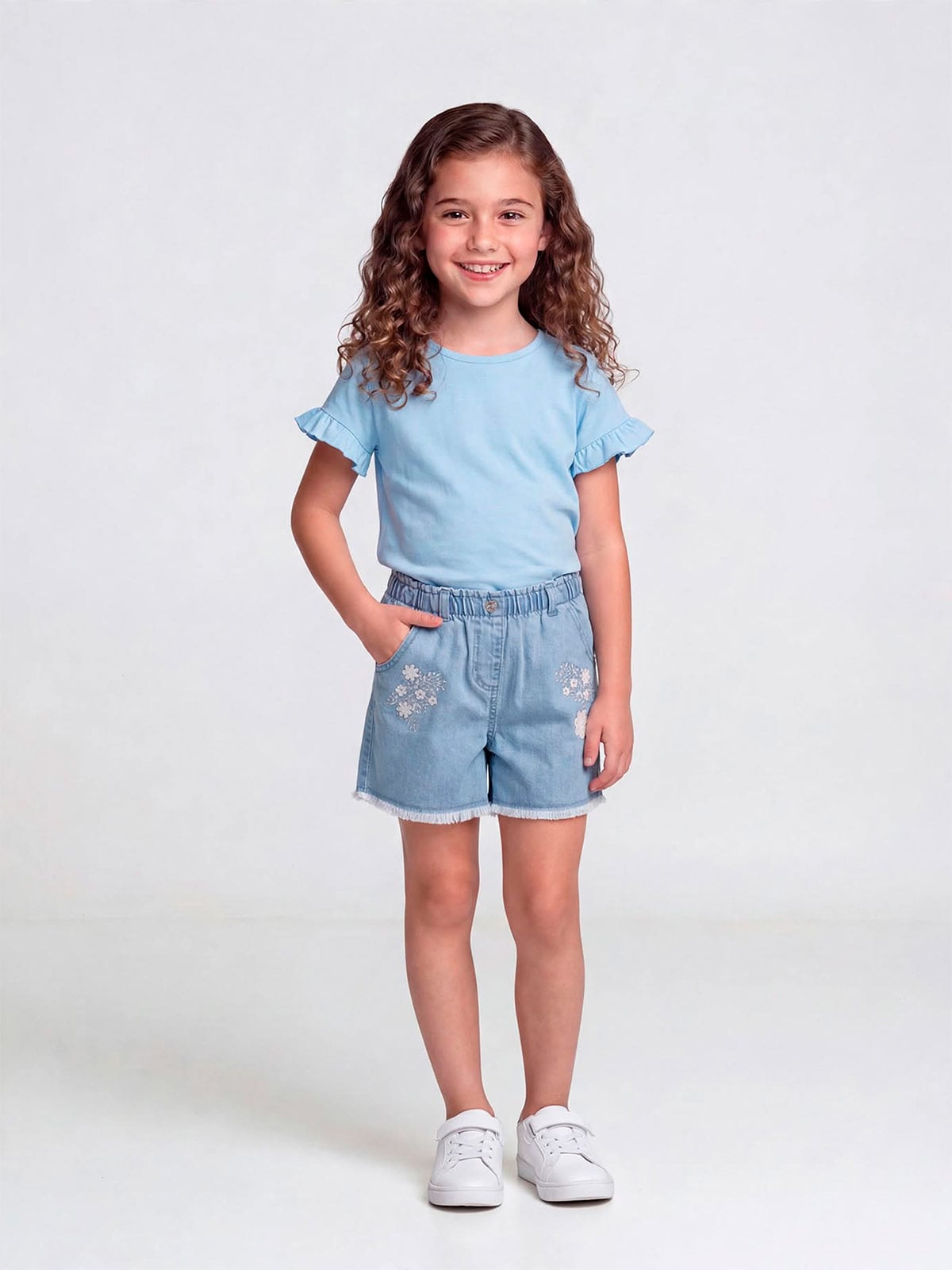 SHORT NIÑA HARVEST FLORES - 1