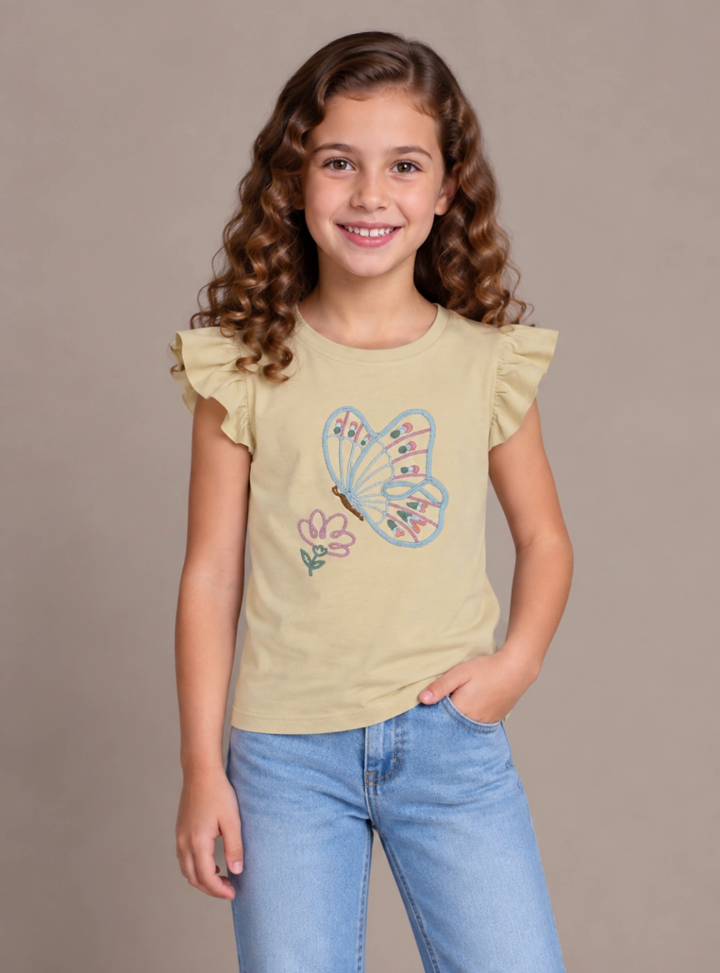 POLO MANGA CORTA NIÑA HARVEST PRINT - 1