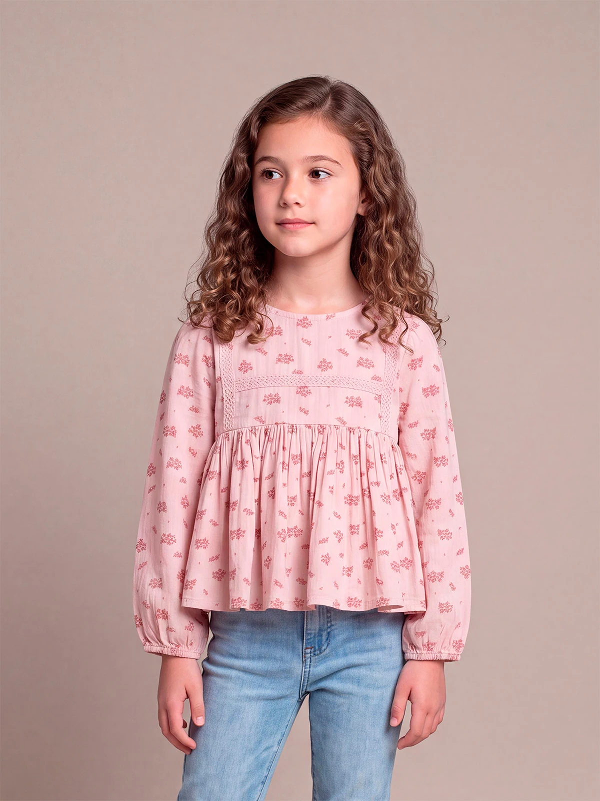 BLUSA MANGA LARGA NIÑA HARVEST - 1