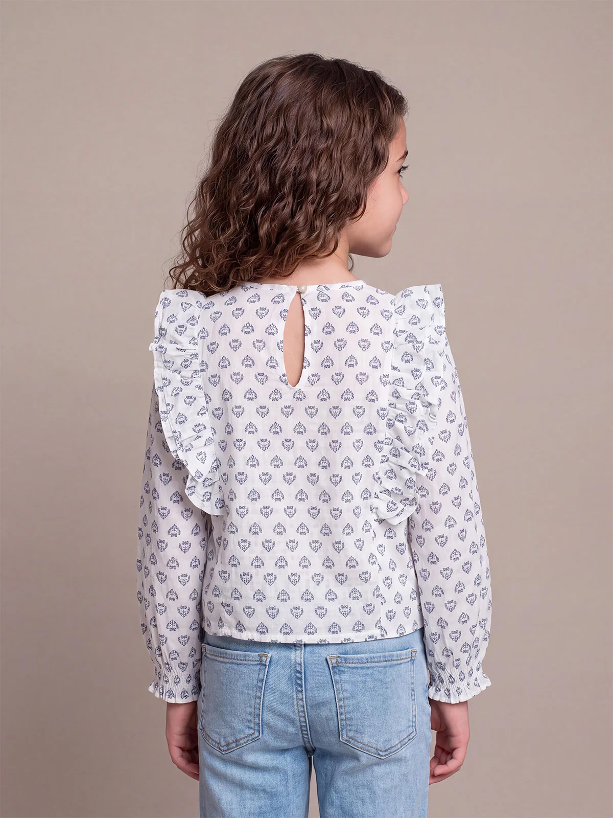 BLUSA MANGA LARGA ALGODÓN NIÑA HARVEST - 2