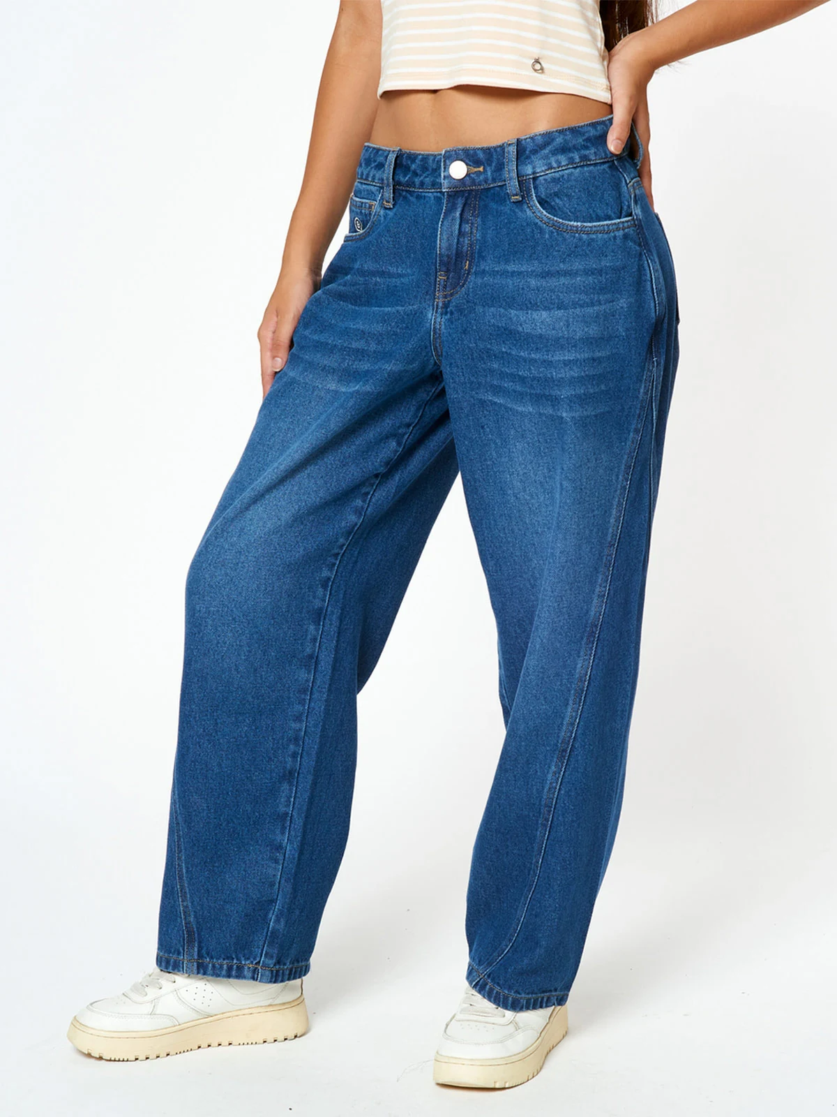 JEAN BAGGY FIT ALGODÓN NIÑA BLUES BY MILK TUANA - 2