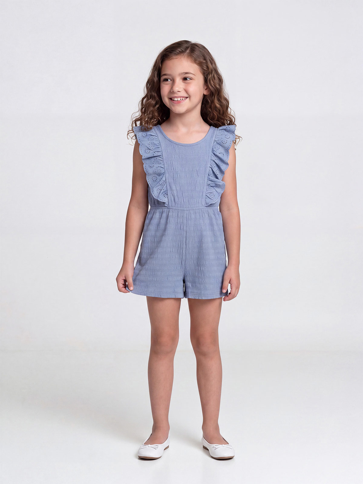 ENTERIZO ALGODÓN NIÑA HARVEST BRODERIE - 1