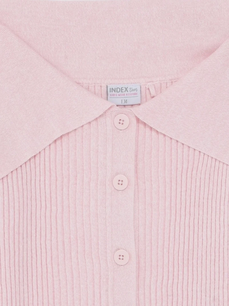 CHOMPA ACANALADA BARDOT CARDIGAN NIÑA INDEX - 3