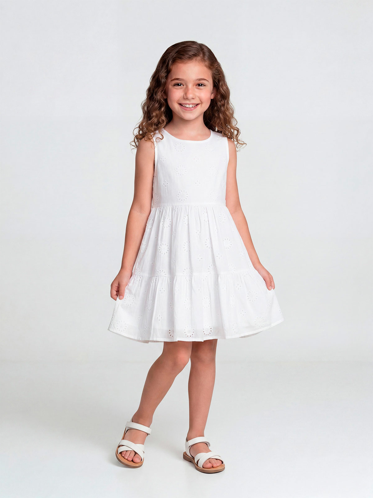 VESTIDO ALGODÓN NIÑA HARVEST BRODERIE - 1