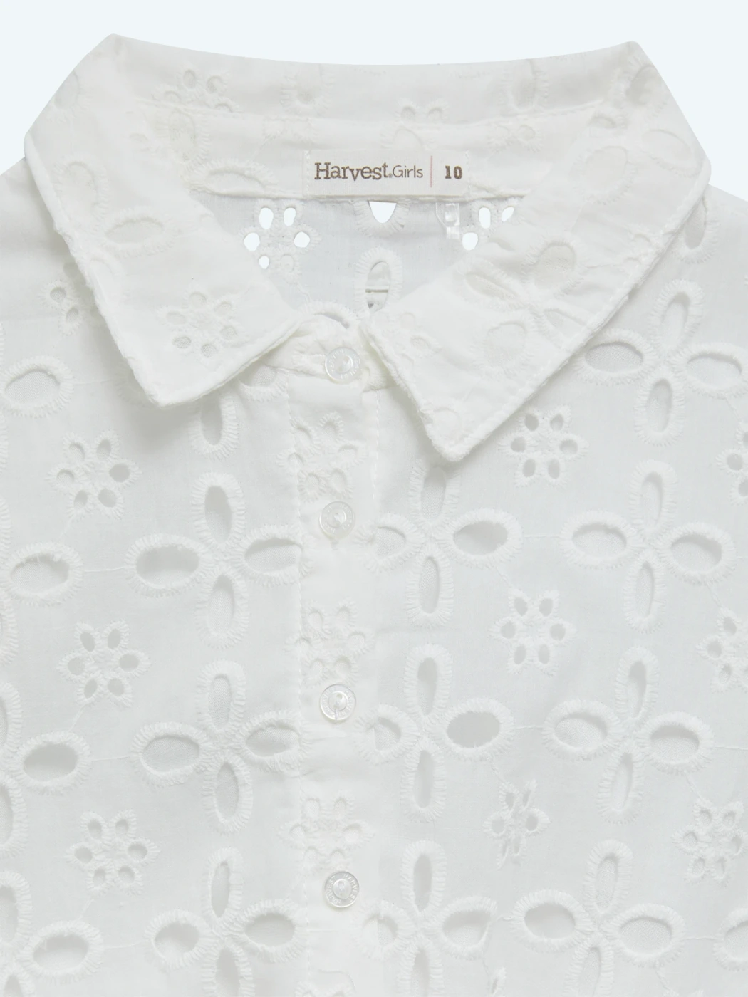 BLUSA MANGA CORTA NIÑA HARVEST BRODERIE  - 4