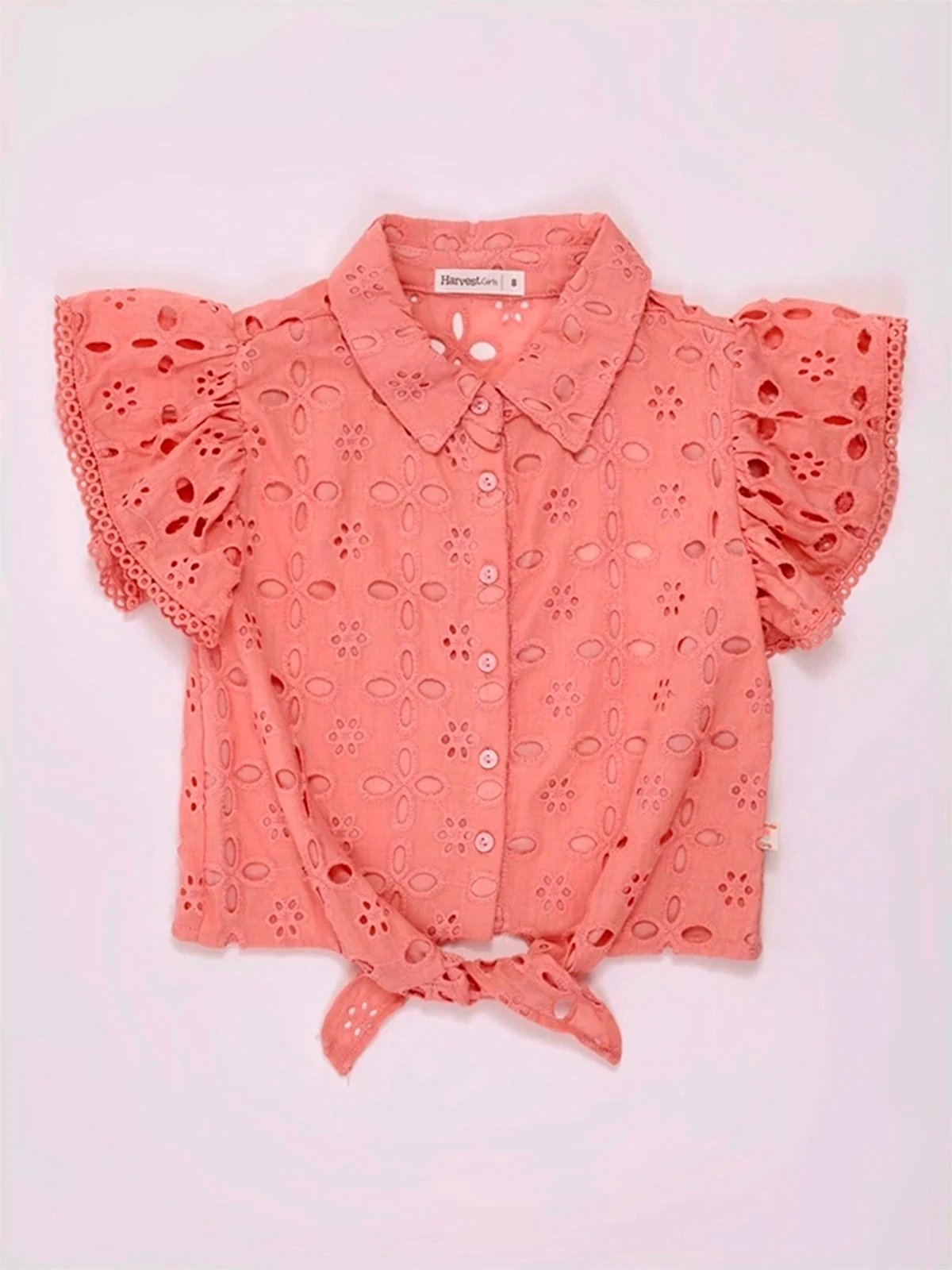 BLUSA MANGA CORTA NIÑA HARVEST BRODERIE - 3