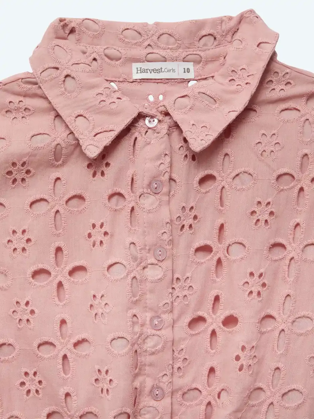 BLUSA MANGA CORTA NIÑA HARVEST BRODERIE  - 4