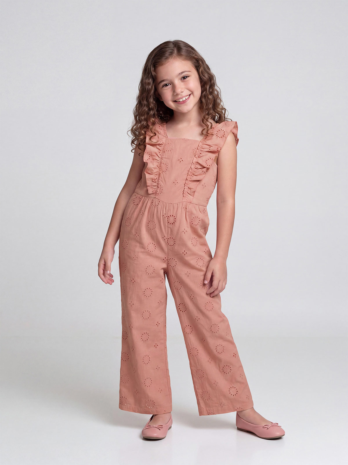 ENTERIZO ALGODÓN NIÑA HARVEST BRODERIE - 1