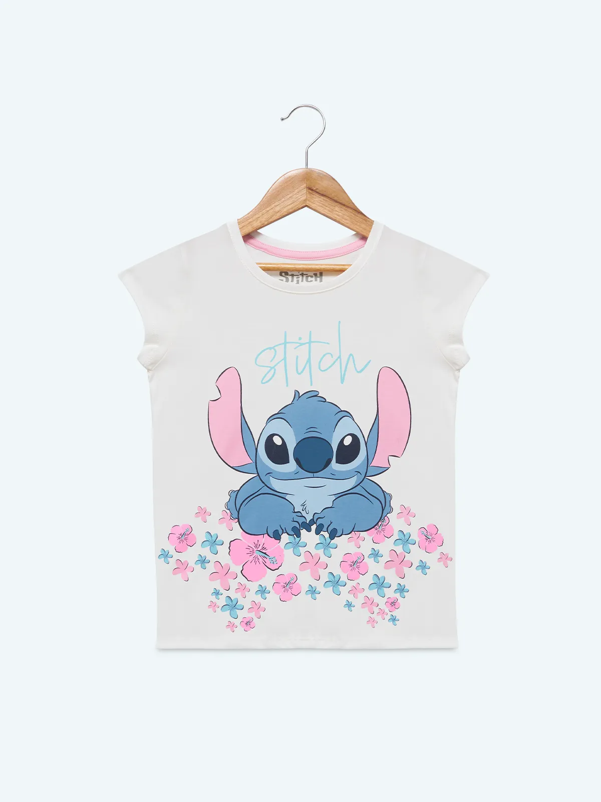 POLO ALGODÓN MANGA CORTA NIÑO STITCH HAWAI - 1