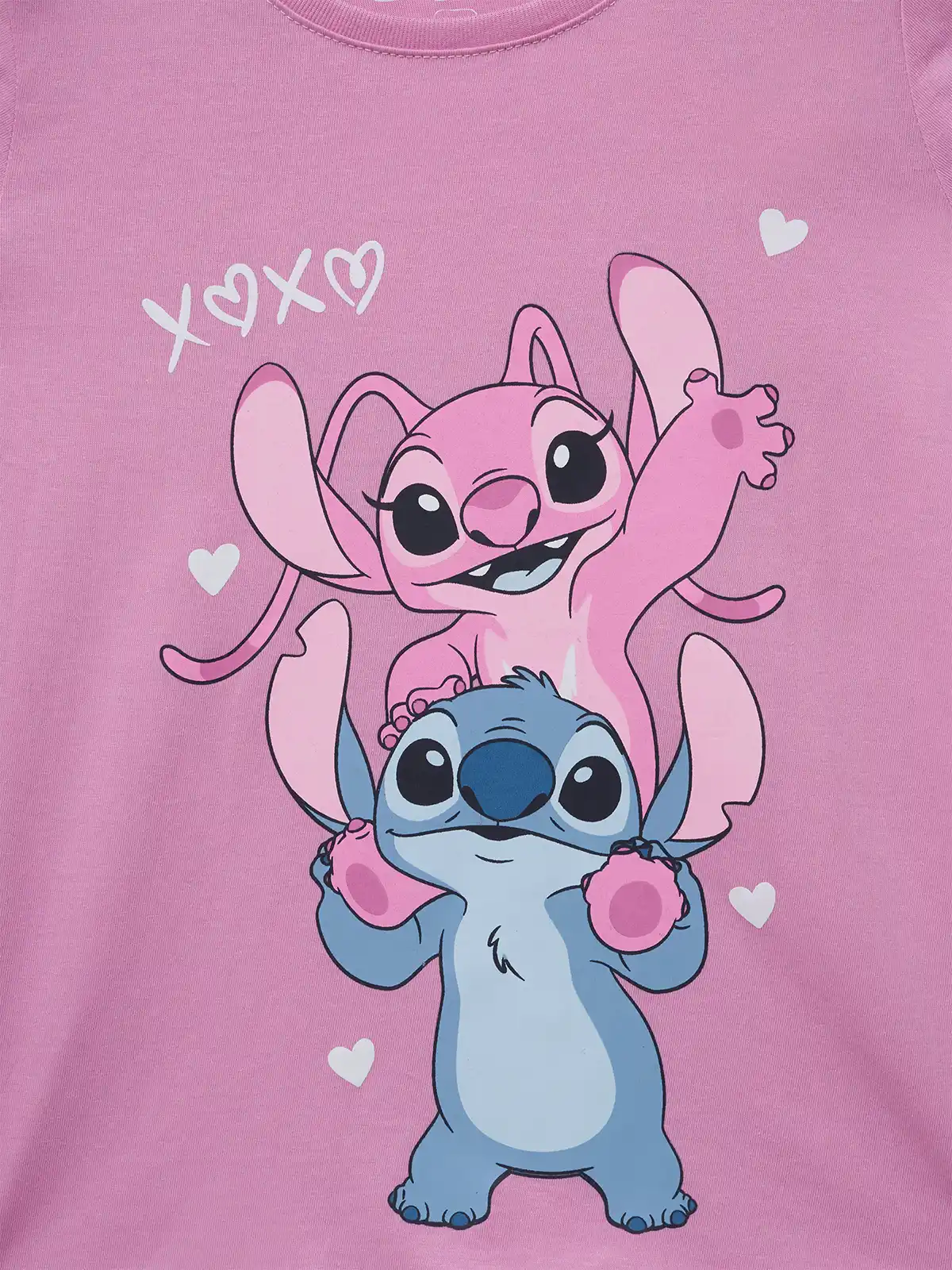 POLO ALGODÓN MANGA CORTA NIÑO STITCH XOXO - 3