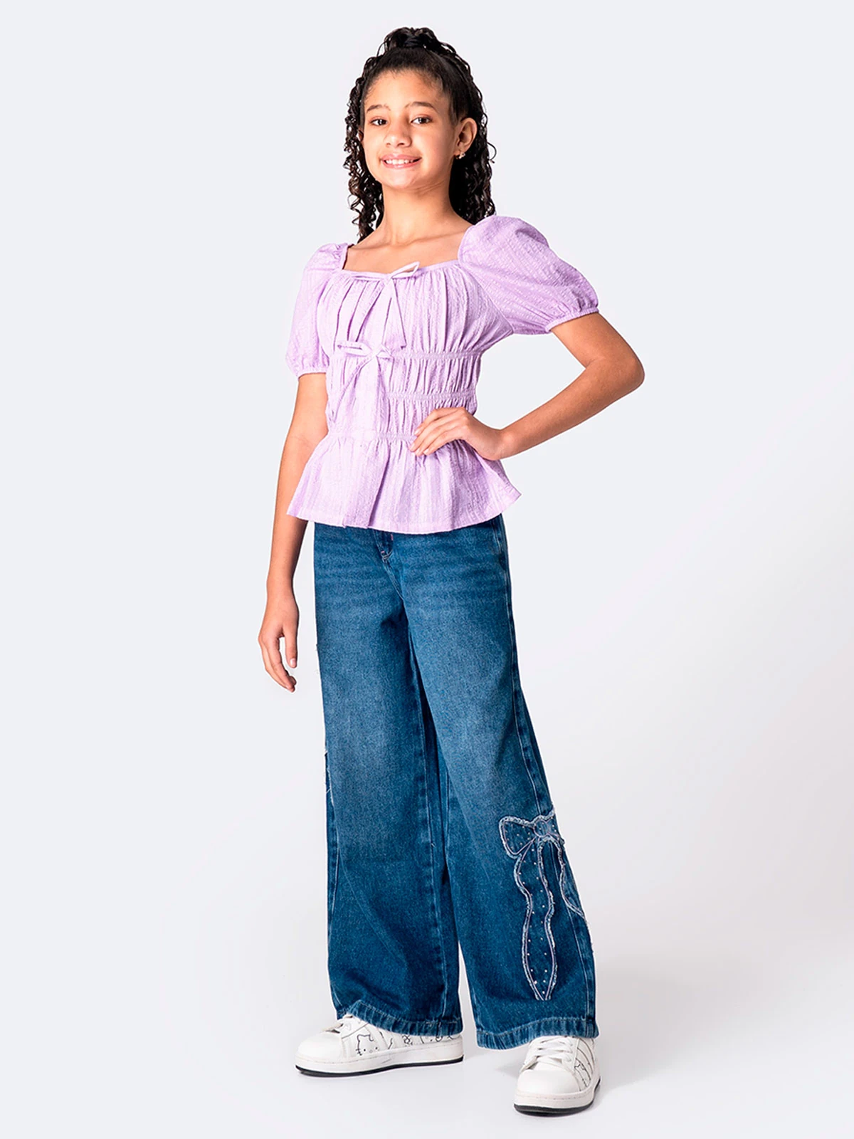 BLUSA MANGA CORTA NIÑA PIONIER AHNITA - 1