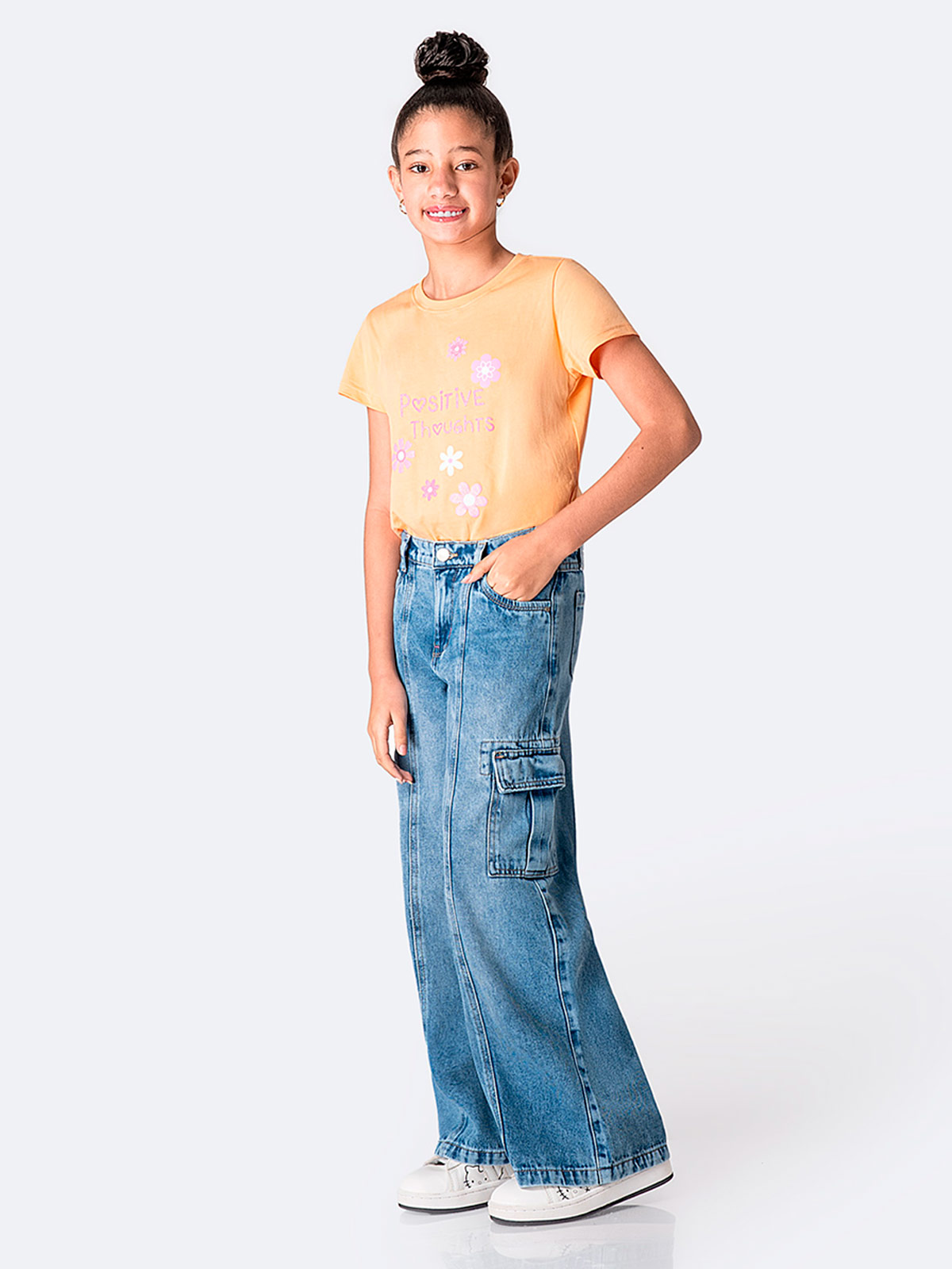JEAN WIDE LEG NIÑA PIONIER ROSMERIH - 1