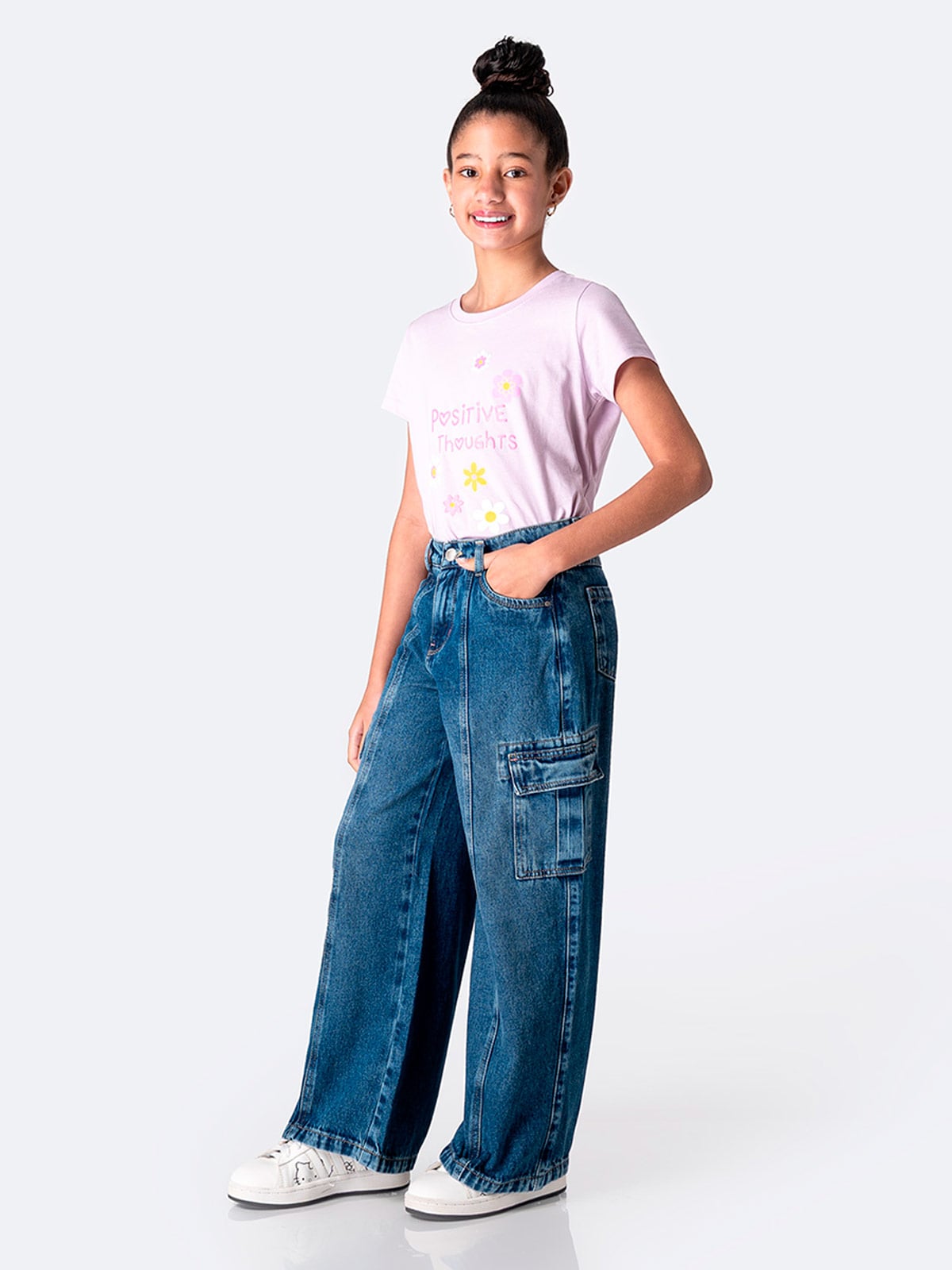 JEAN WIDE LEG NIÑA PIONIER ROSMERIH - 1