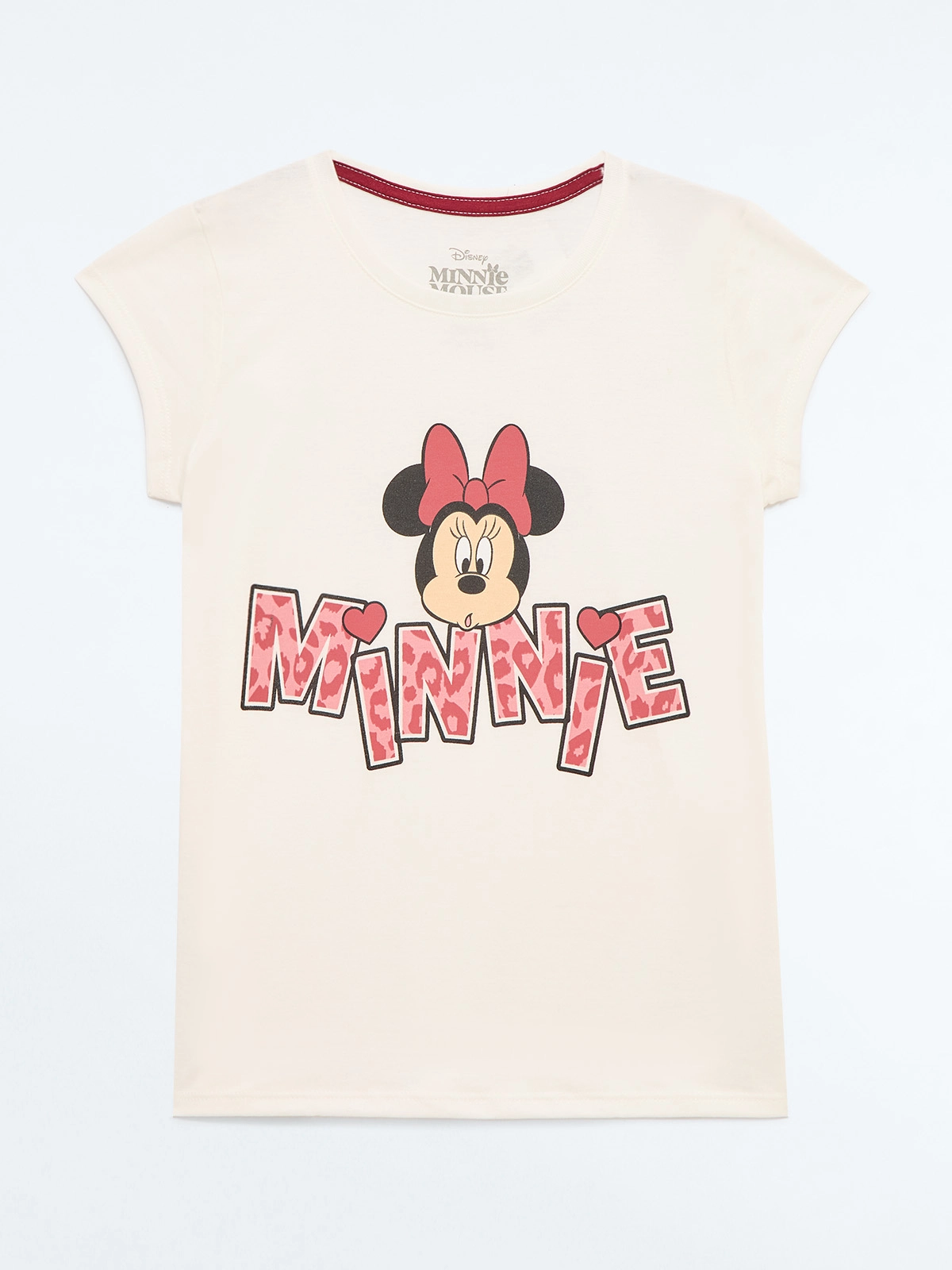 POLO MANGA CORTA NIÑA DISNEY MINNIE PINK ANIMAL - 1