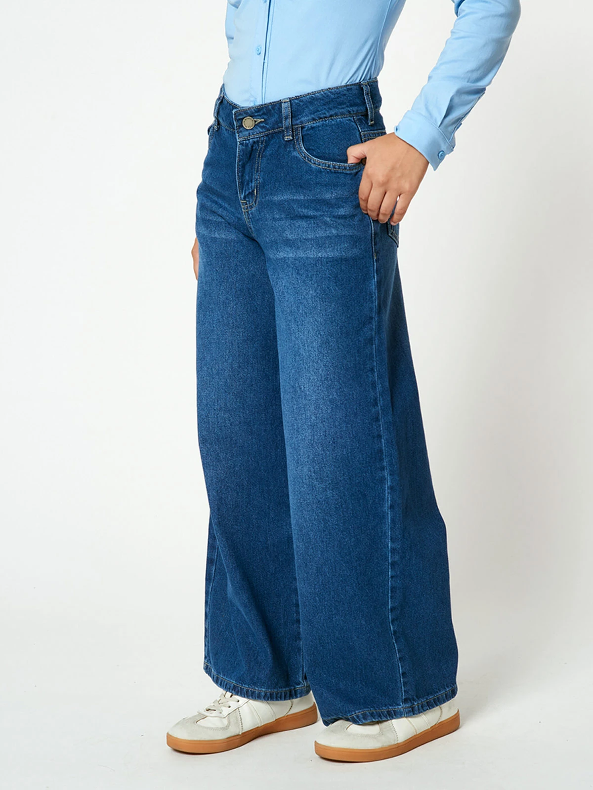 JEAN WIDE LEG NIÑA BLUES BY MILK PAGLIA - 2