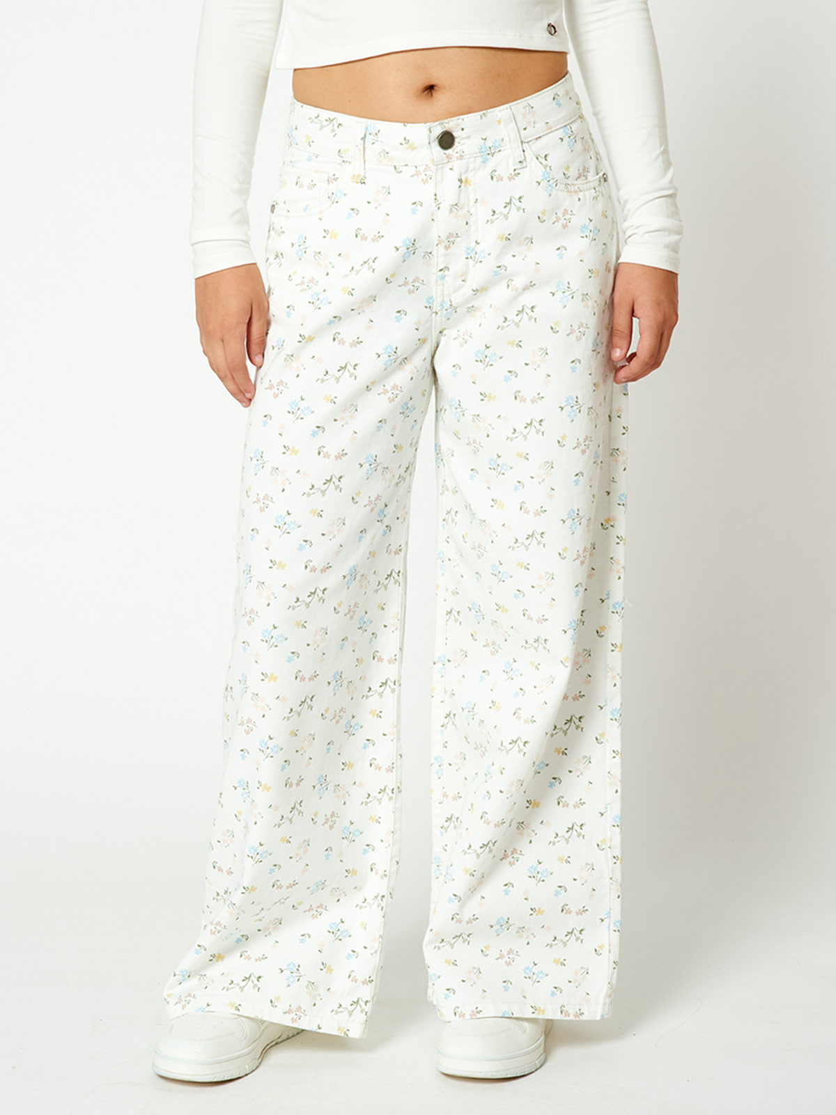 PANTALÓN WIDE LEG NIÑA BLUES BY MILK CARITO - 1