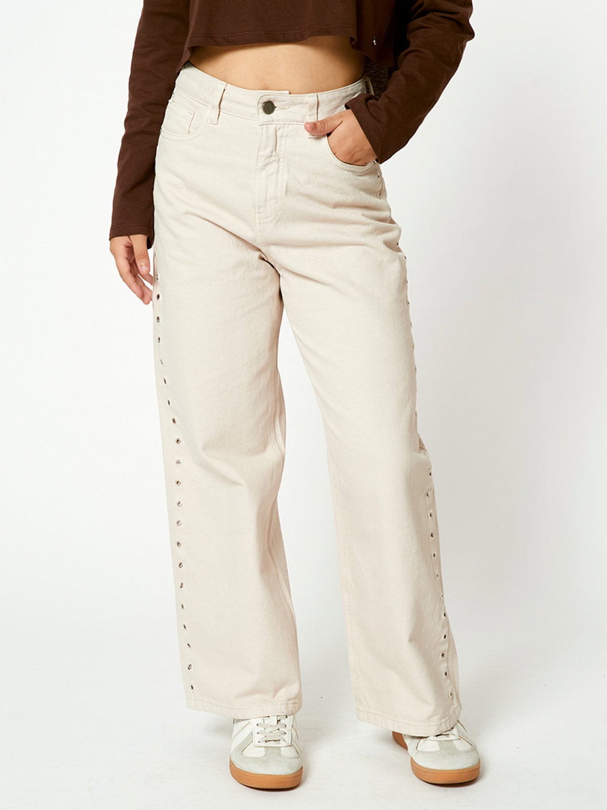 PANTALÓN STRAIGHT NIÑA BLUES BY MILK FLORI - 1