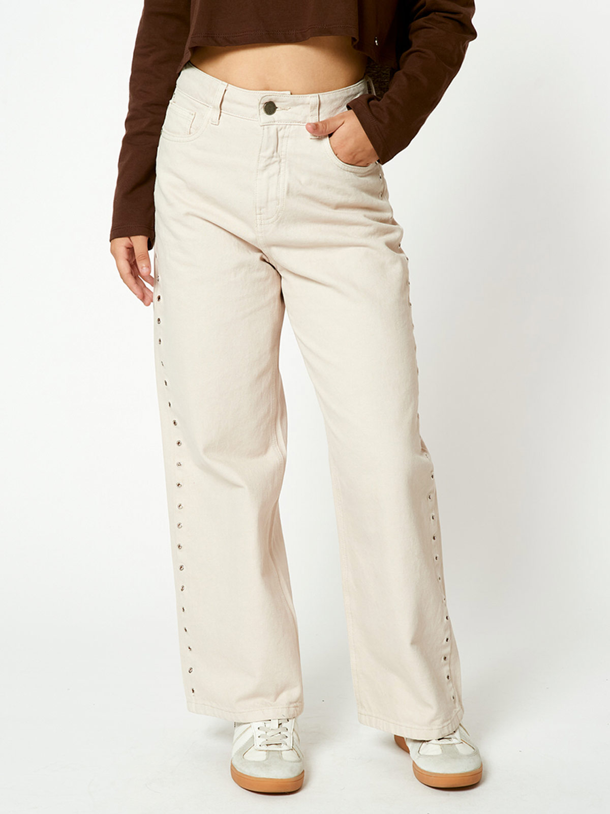 PANTALÓN STRAIGHT NIÑA BLUES BY MILK FLORI - 1