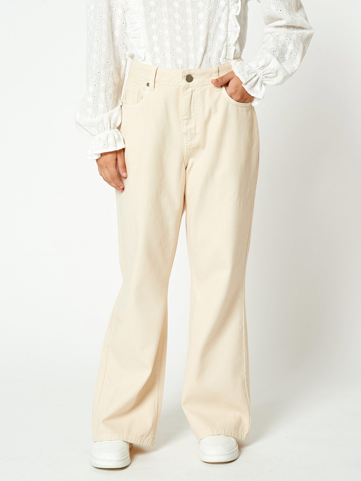 PANTALÓN FLARE NIÑA BLUES BY MILK PROPER - 1