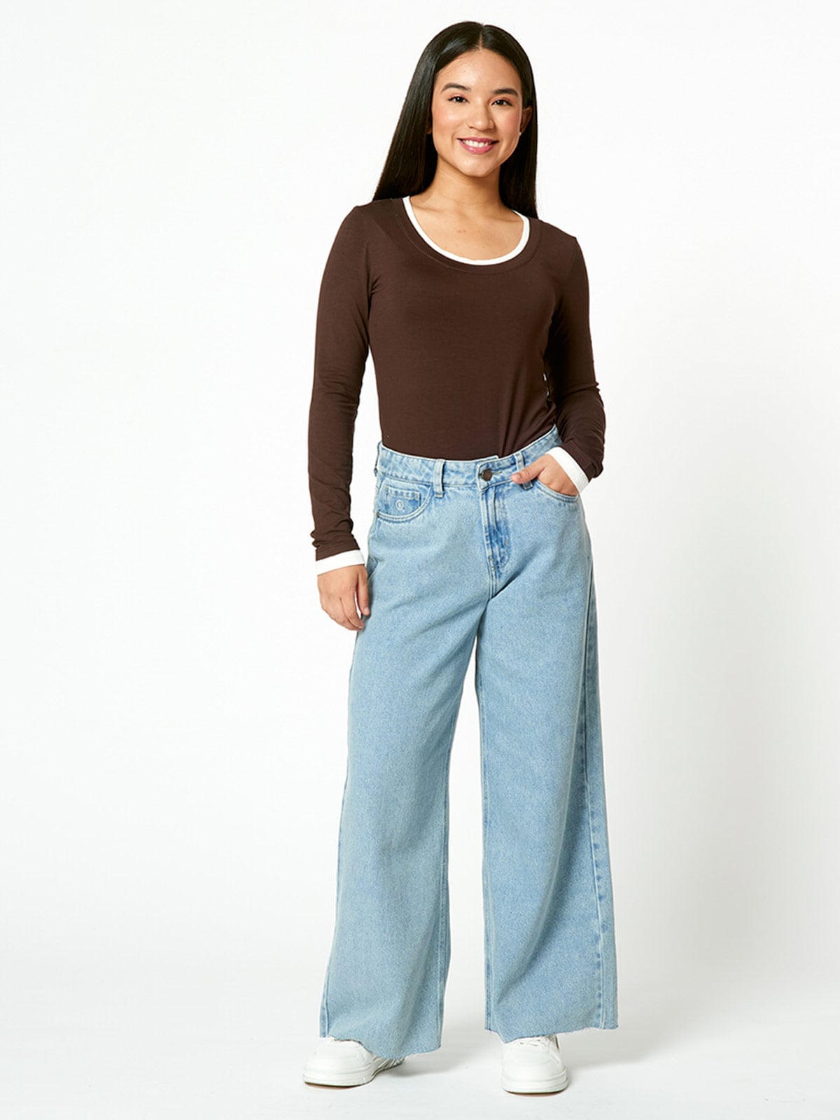 JEAN WIDE LEG BLUES BY MILK PETU - 1