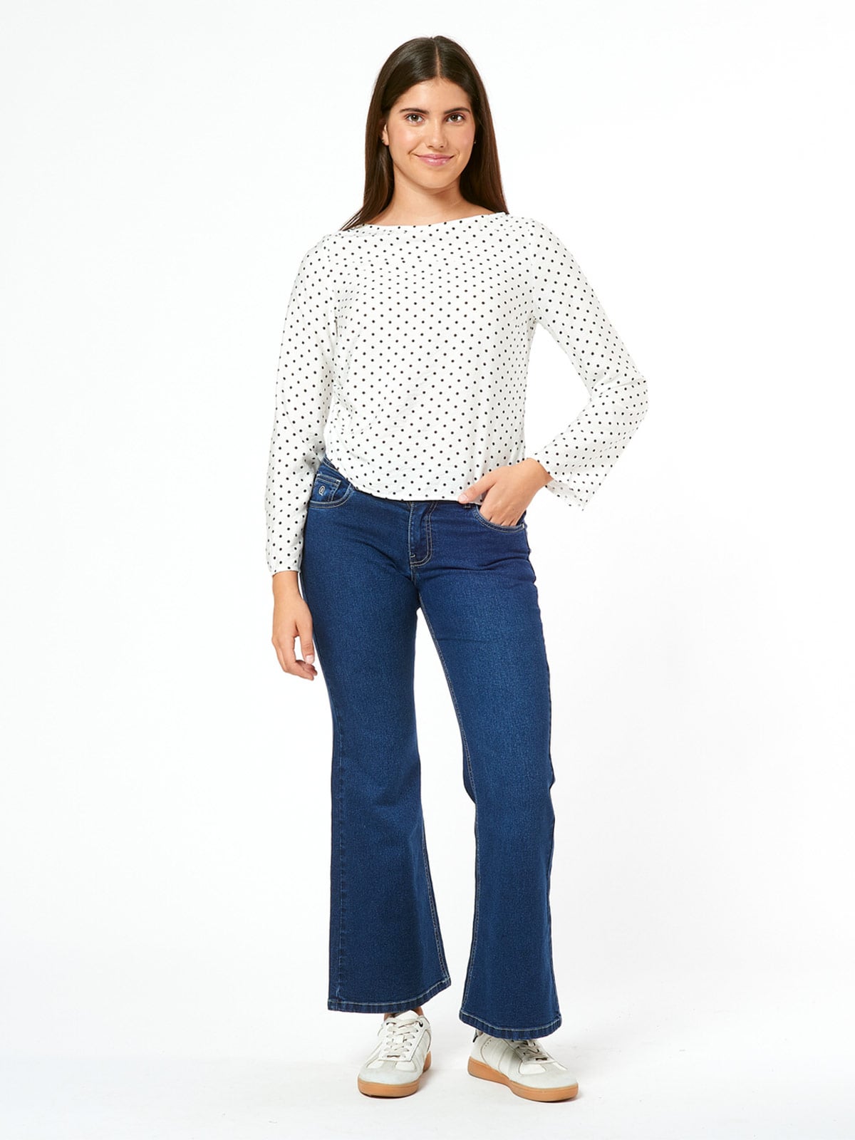 BLUSA MANGA LARGA NIÑA BLUES BY MILK FLEUR - 1