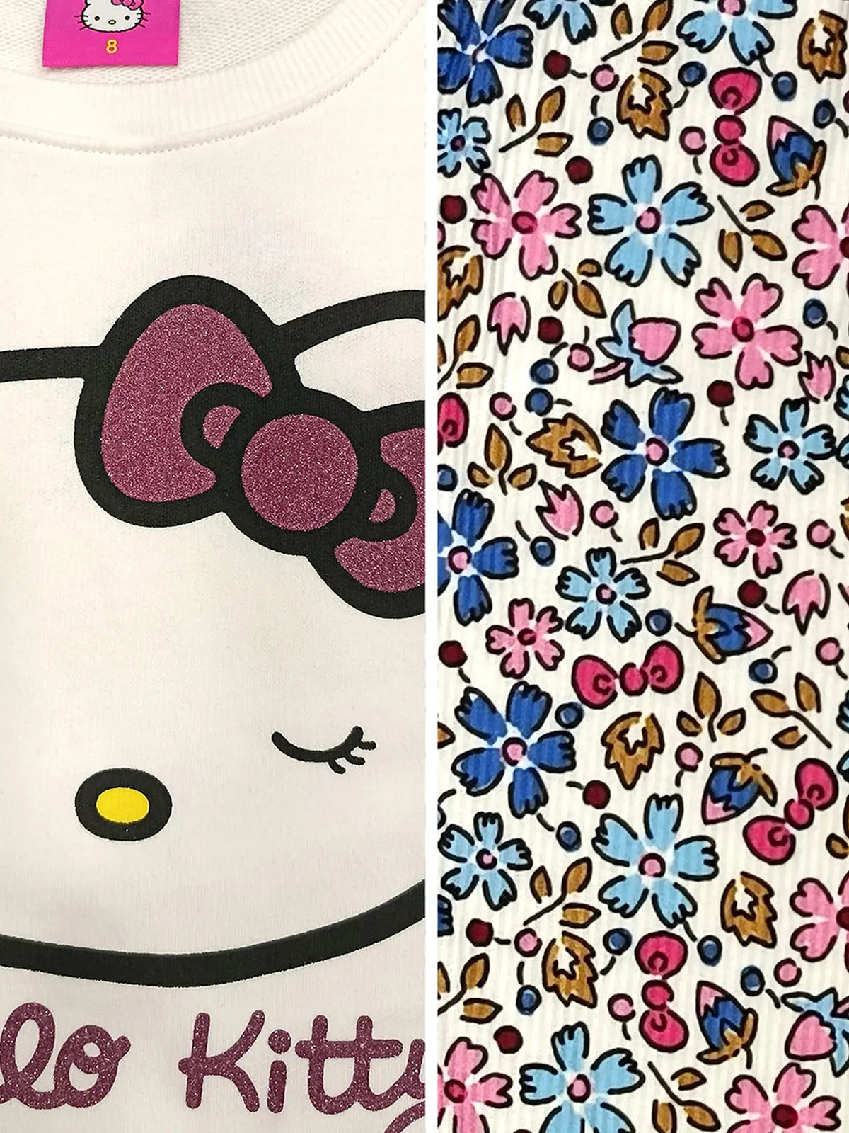 CONJUNTO NIÑA HELLO KITTY FLOWERS - 3