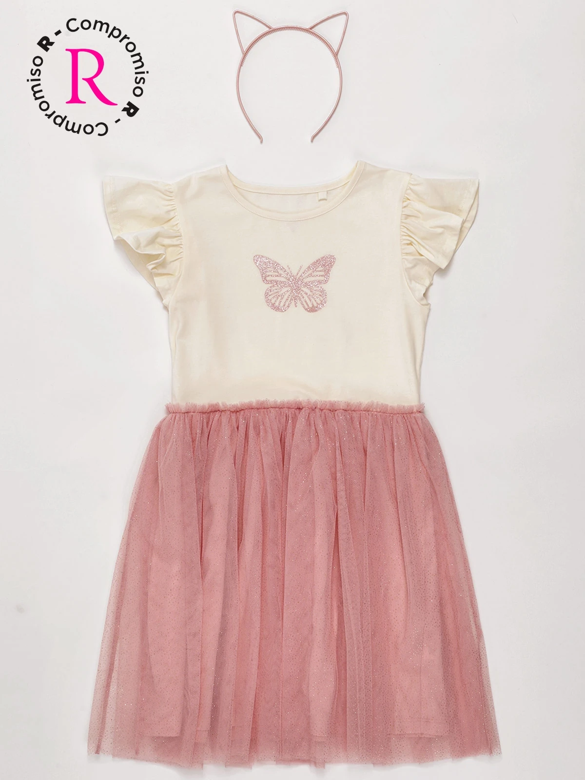 VESTIDO CORTO ALGODÓN NIÑA HARVEST - 1