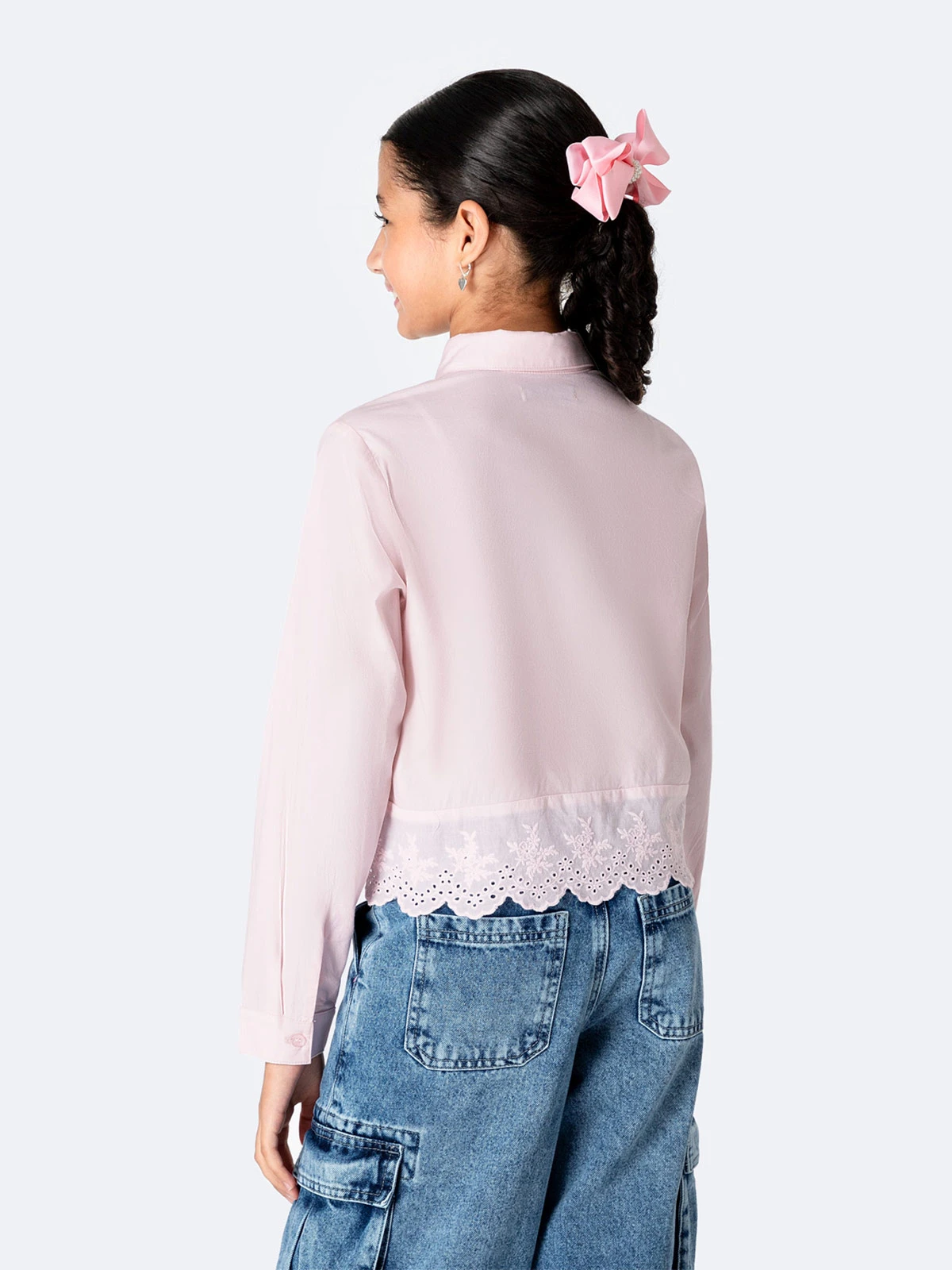 BLUSA MANGA LARGA NIÑA PIONIER POPELINA  - 2