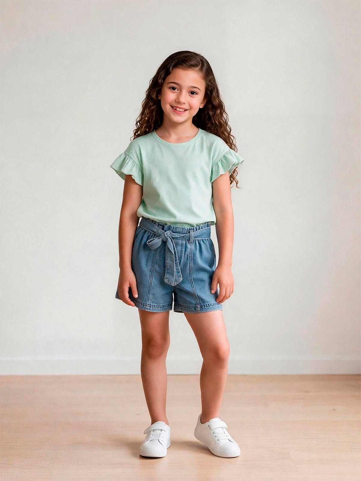 SHORT ALGODÓN NIÑA HARVEST - 1