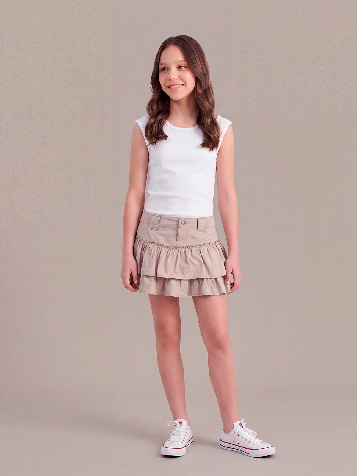 FALDA NIÑA ALGODÓN INDEX TEEN - 1