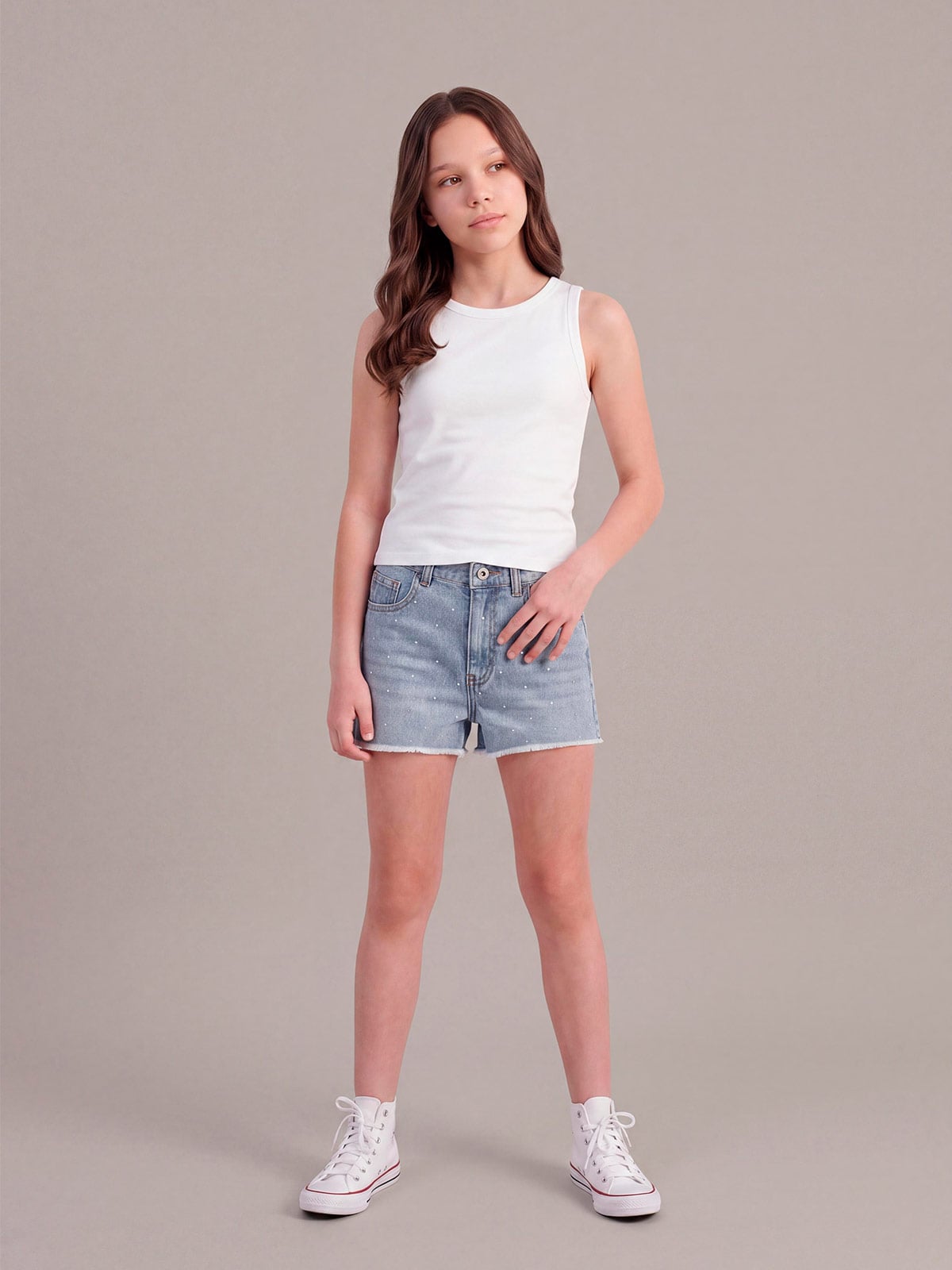 SHORT NIÑA ALGODÓN INDEX TEEN - 1