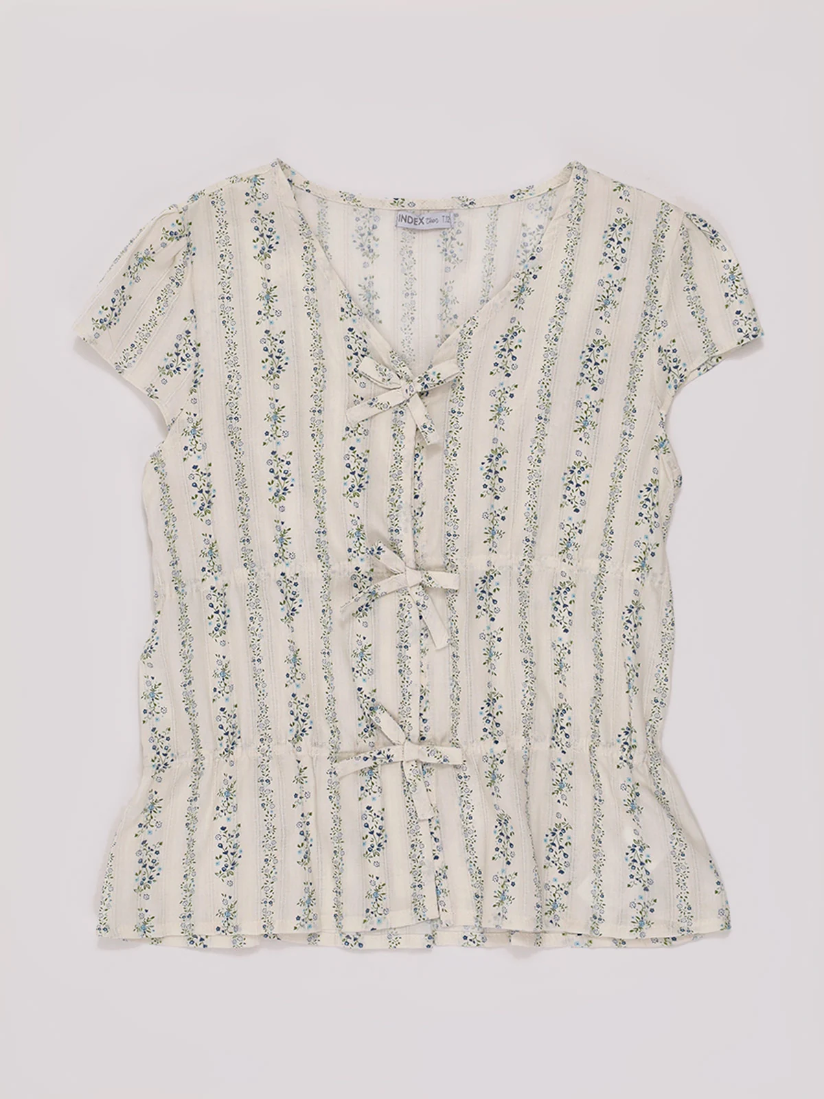 BLUSA MANGA CORTA ALGODÓN NIÑA INDEX - 1