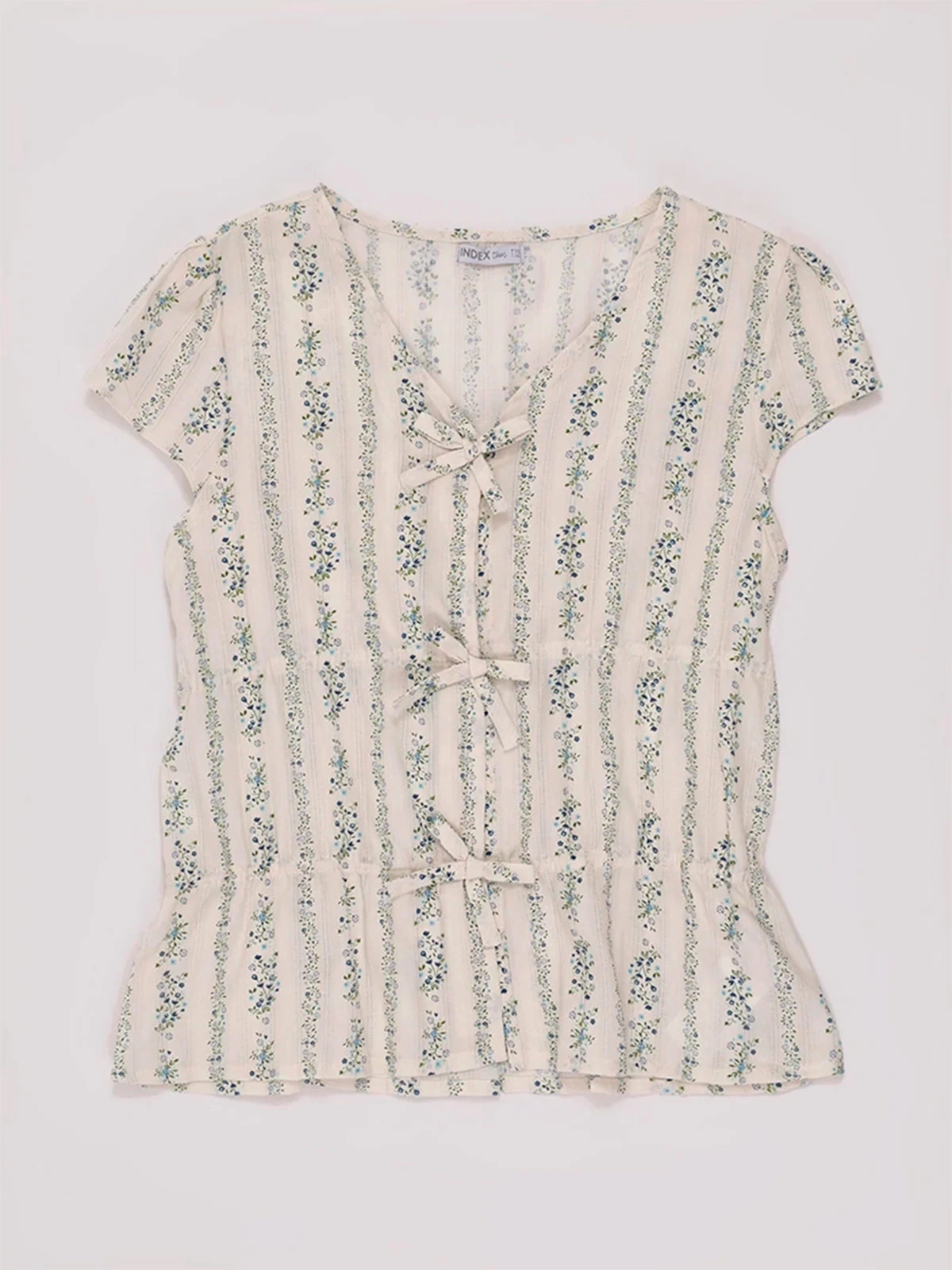BLUSA MANGA CORTA ALGODÓN NIÑA INDEX - 3