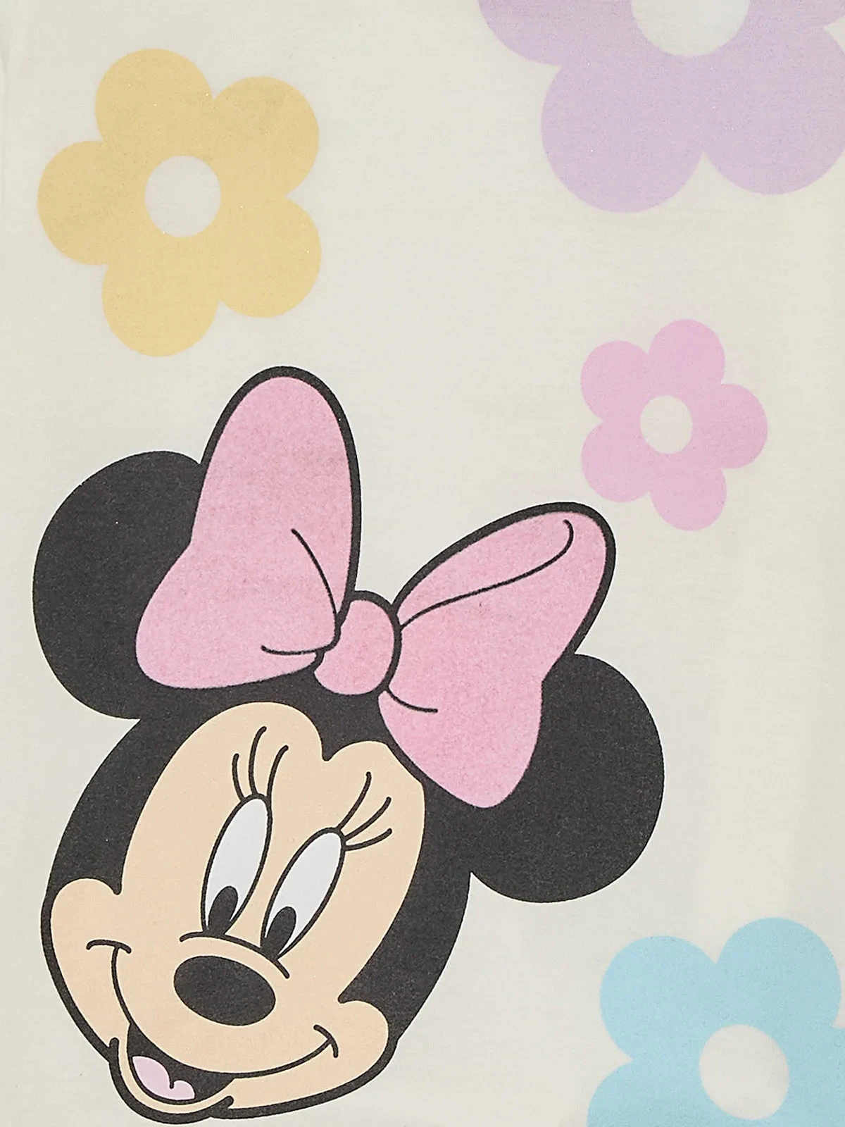 POLO MANGA LARGA ALGODÓN NIÑA MINNIE MOUSE MARFIL BÁSICO - 3