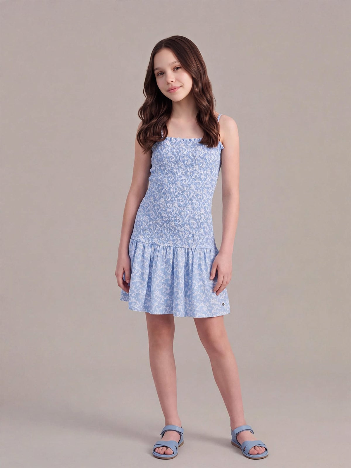 VESTIDO ALGODÓN NIÑA INDEX - 1
